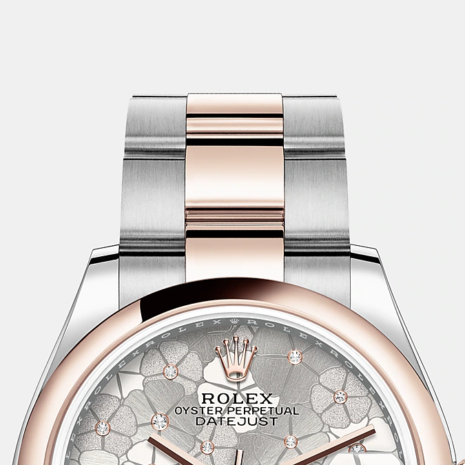 Datejust 31mm, Oystersteel and 18k Everose Gold and Diamonds, Ref# 278241-0031