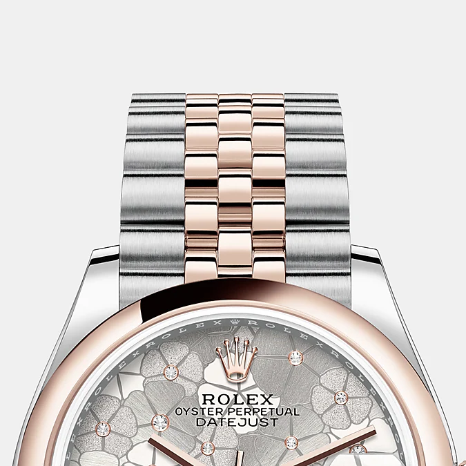 Datejust 31mm, Oystersteel and 18k Everose Gold and Diamonds, Ref# 278241-0032