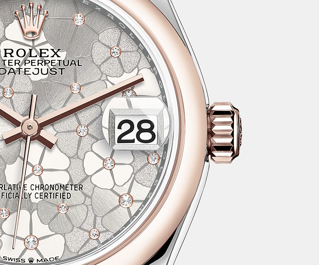 Datejust 31mm, Oystersteel and 18k Everose Gold and Diamonds, Ref# 278241-0031