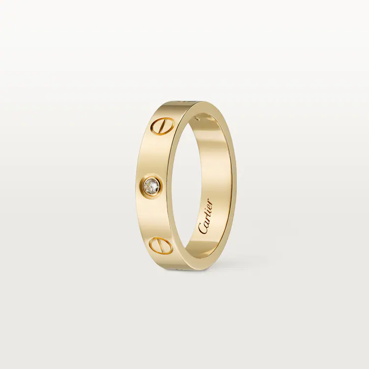 LOVE WEDDING BAND, 1 DIAMOND