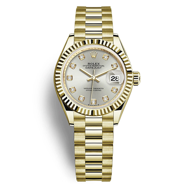 Lady-Datejust 28, 18k Yellow Gold, Ref# 279178-0015