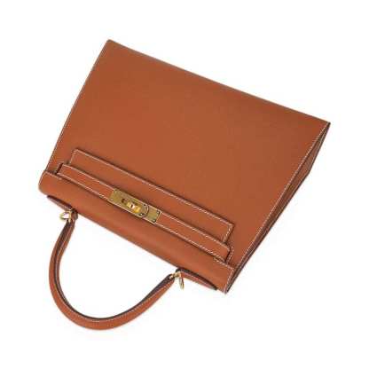 Kelly 28 Sellier Bag Gold Epsom Leather with Gold Hardware