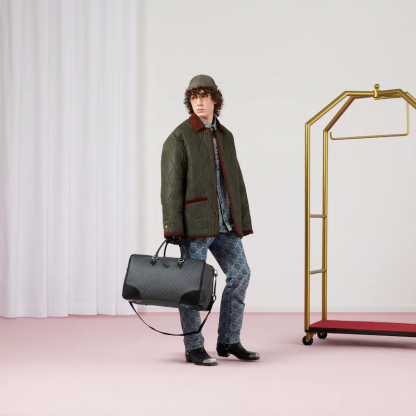 LARGE DUFFLE BAG WITH INTERLOCKING G