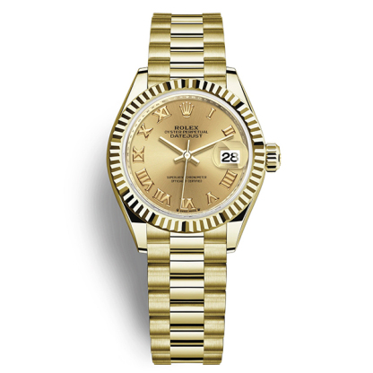 Lady-Datejust 28, 18k Yellow Gold, Ref# 279178-0022