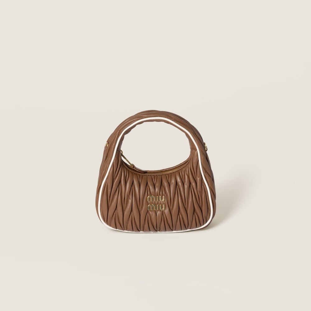 Wander matelassé nappa leather bag