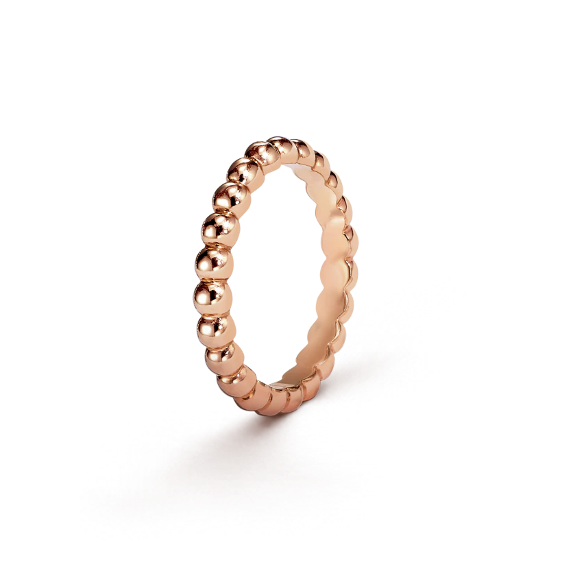 Perlee pearls of gold ring, medium model