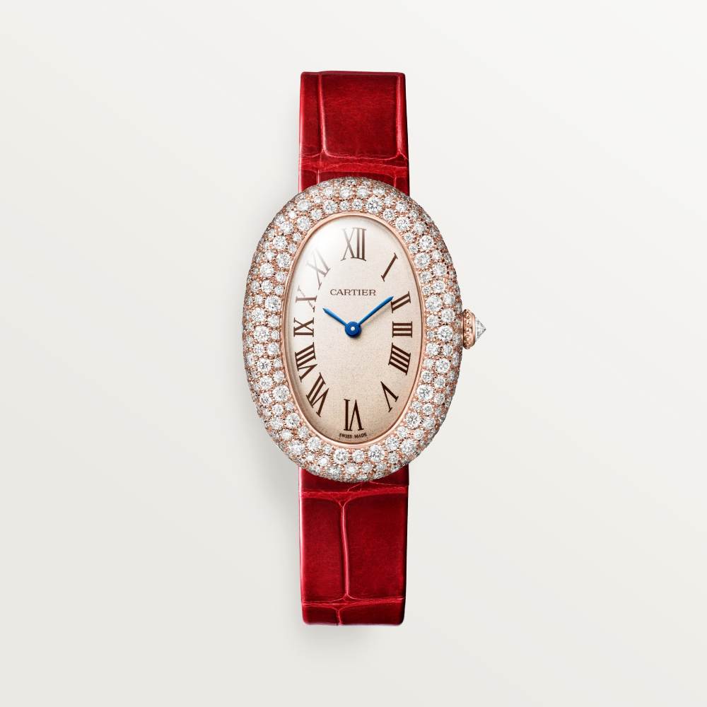 Baignoire watch medium model rose gold