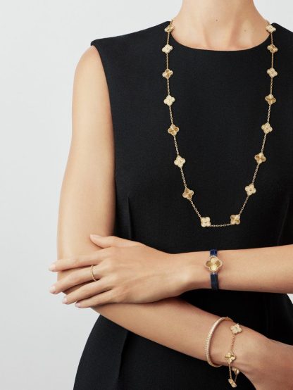 Vintage Alhambra long necklace, 20 motifs