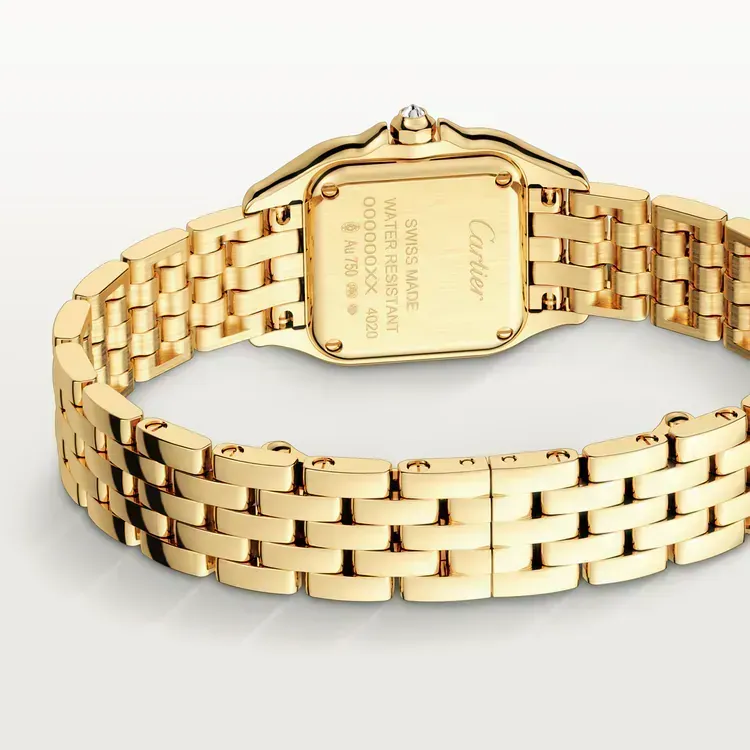 3‑Piece Cartier Stack –Panthère, Yellow Gold, Diamonds