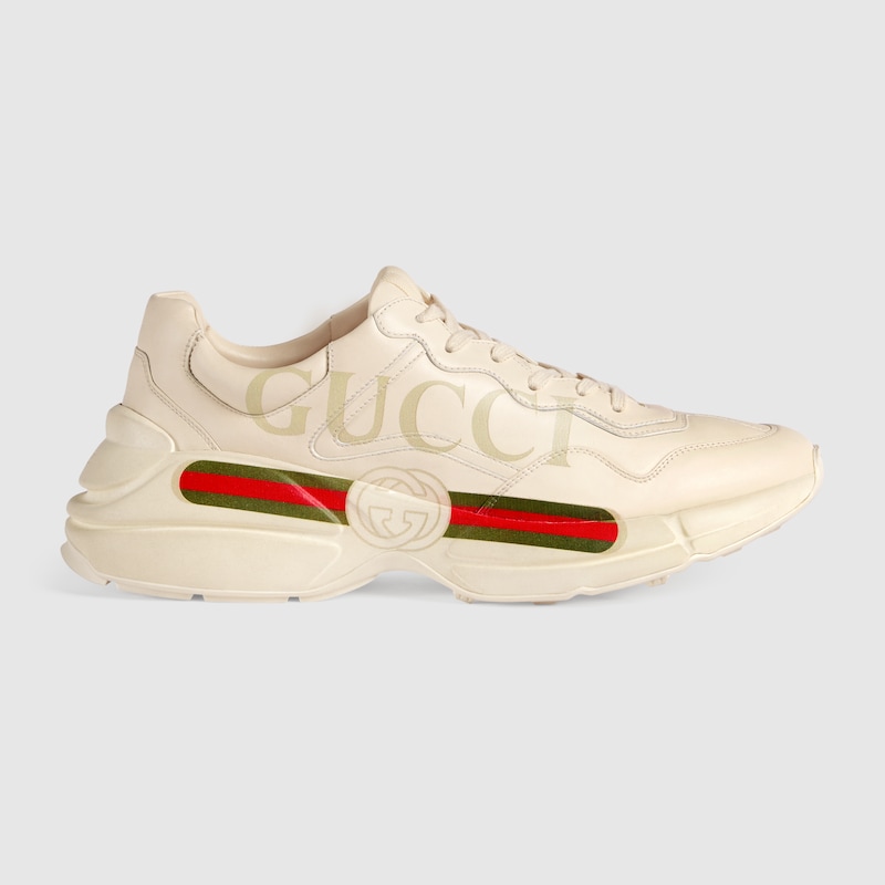 MEN'S RHYTON LOGO LEATHER SNEAKER