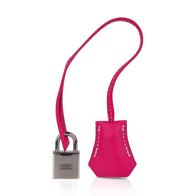 Birkin 30 Bag Rose Tyrien Candy Epsom Limited Edition Palladium