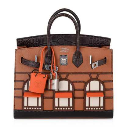 Birkin 20 Sellier Limited Edition Faubourg Bag with Palladium Hardware
