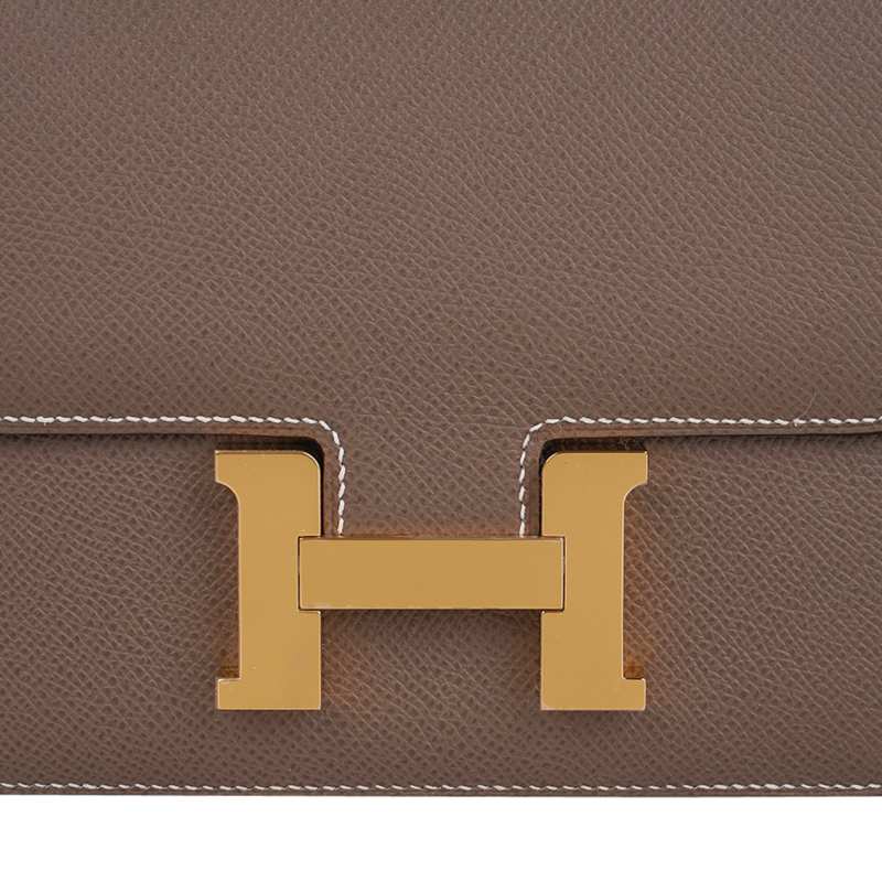 Constance Mini 18 Bag Etoupe Gold Hardware Epsom Leather