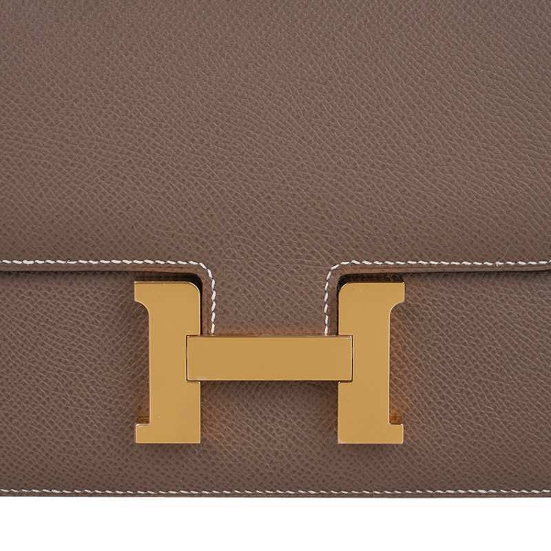 Constance Mini 18 Bag Etoupe Gold Hardware Epsom Leather