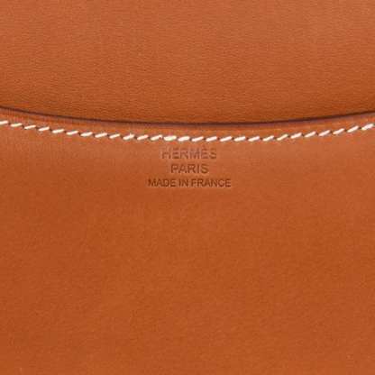 Constance Bag 18 Rare Fauve Barenia Leather Gold Hardware