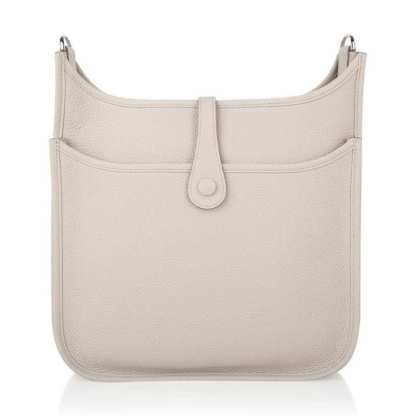 Evelyne PM Bag Beton Palladium Hardware Clemence Leather New w/Box