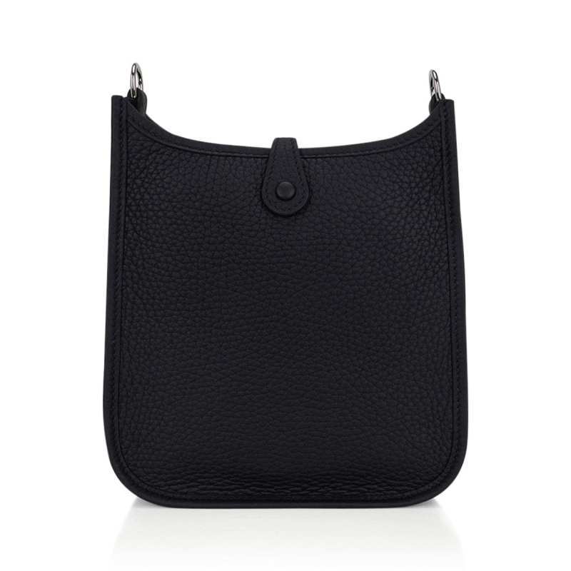 Mini Evelyne TPM Bag Black Clemence Leather with Palladium Hardware