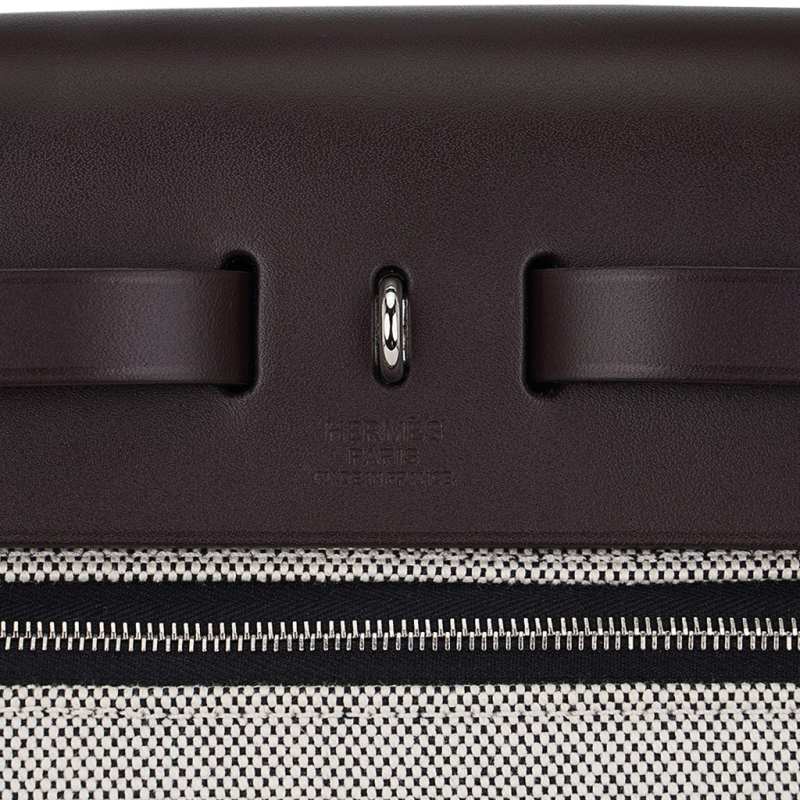 Herbag Zip 31 Bag Retourne Black Berline & Rouge Sellier Leather with Palladium Hardware