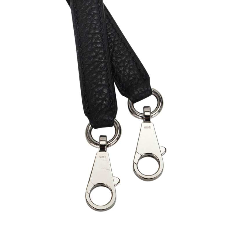 Kelly 32 Retourne Bag Black Togo Leather with Palladium Hardware