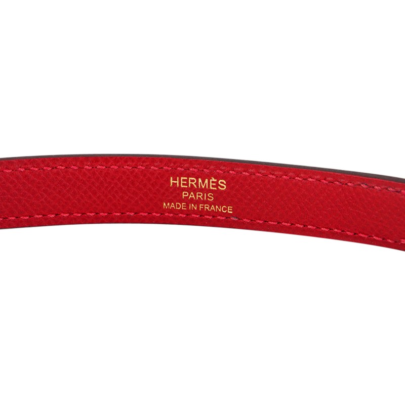 Kelly 32 Sellier Bag Rouge Casaque Epsom Leather with Gold Hardware