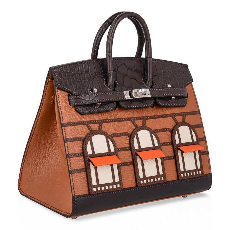 Birkin 20 Sellier Limited Edition Faubourg Bag with Palladium Hardware