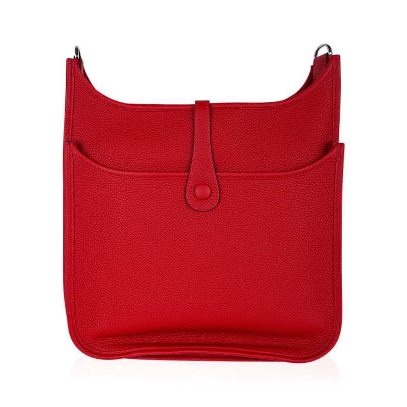 Evelyne PM Bag Rouge Casaque Clemence Palladium Hardware