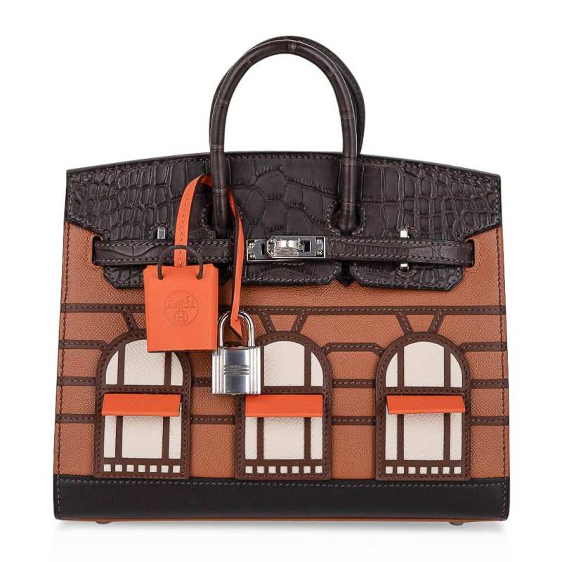 Birkin 20 Sellier Limited Edition Faubourg Bag with Palladium Hardware