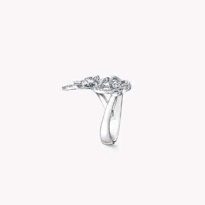 Triple Butterfly Silhouette Diamond Ring