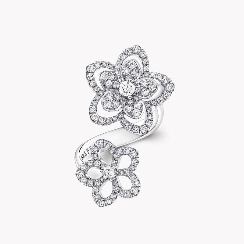 Wild Flower Double Diamond Ring