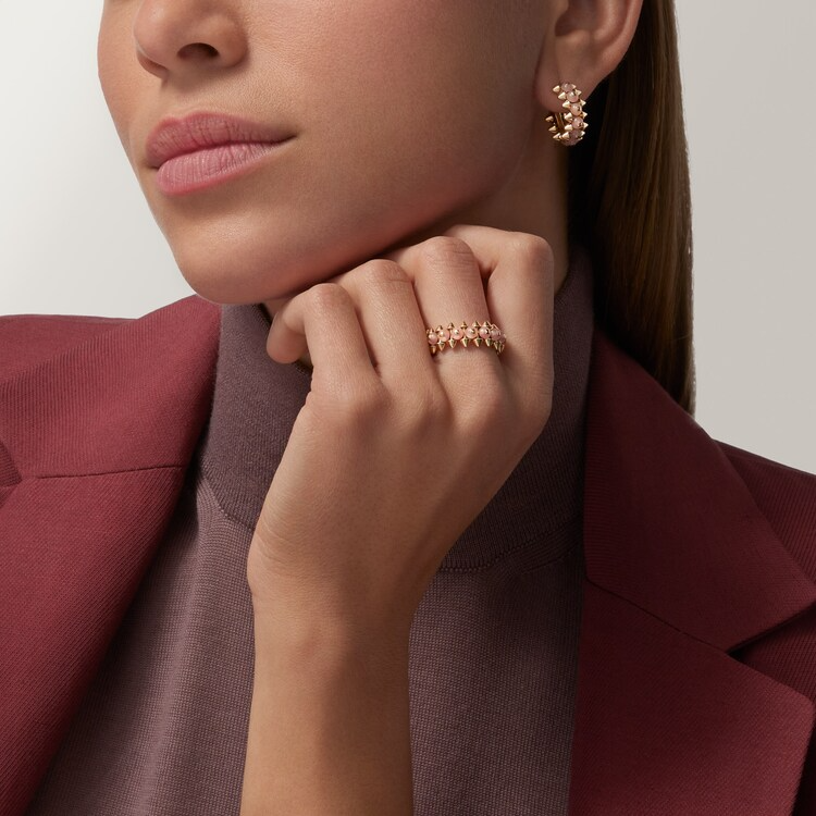 CLASH DE CARTIER RING,PINK CHALCEDONY