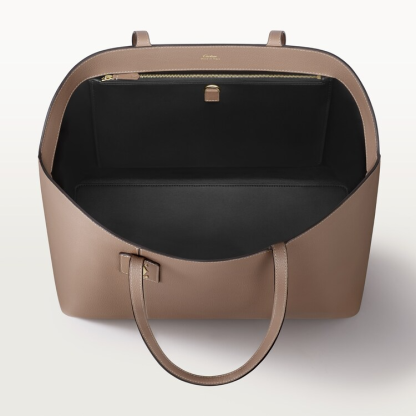 Tote bag, C de Cartier khaki