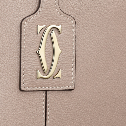 Tote bag, C de Cartier khaki