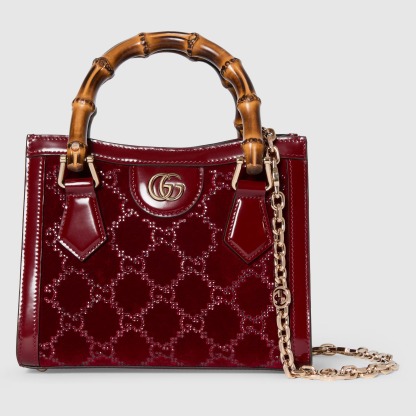 Gucci Diana crystals small tote bag