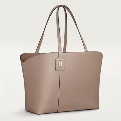 Tote bag, C de Cartier khaki