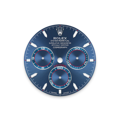 Cosmograph Daytona 116509 Blue Index Oyster White Gold Mens Watch