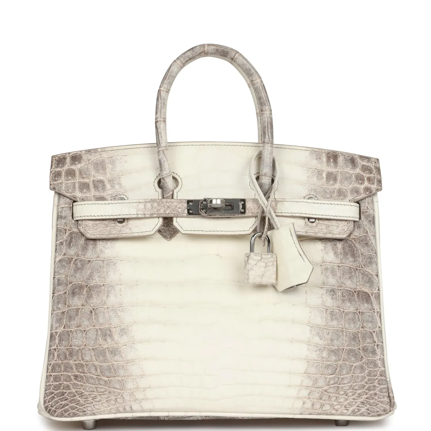 Hermes Birkin 25 / 30 Himalaya Niloticus Crocodile Palladium Hardware