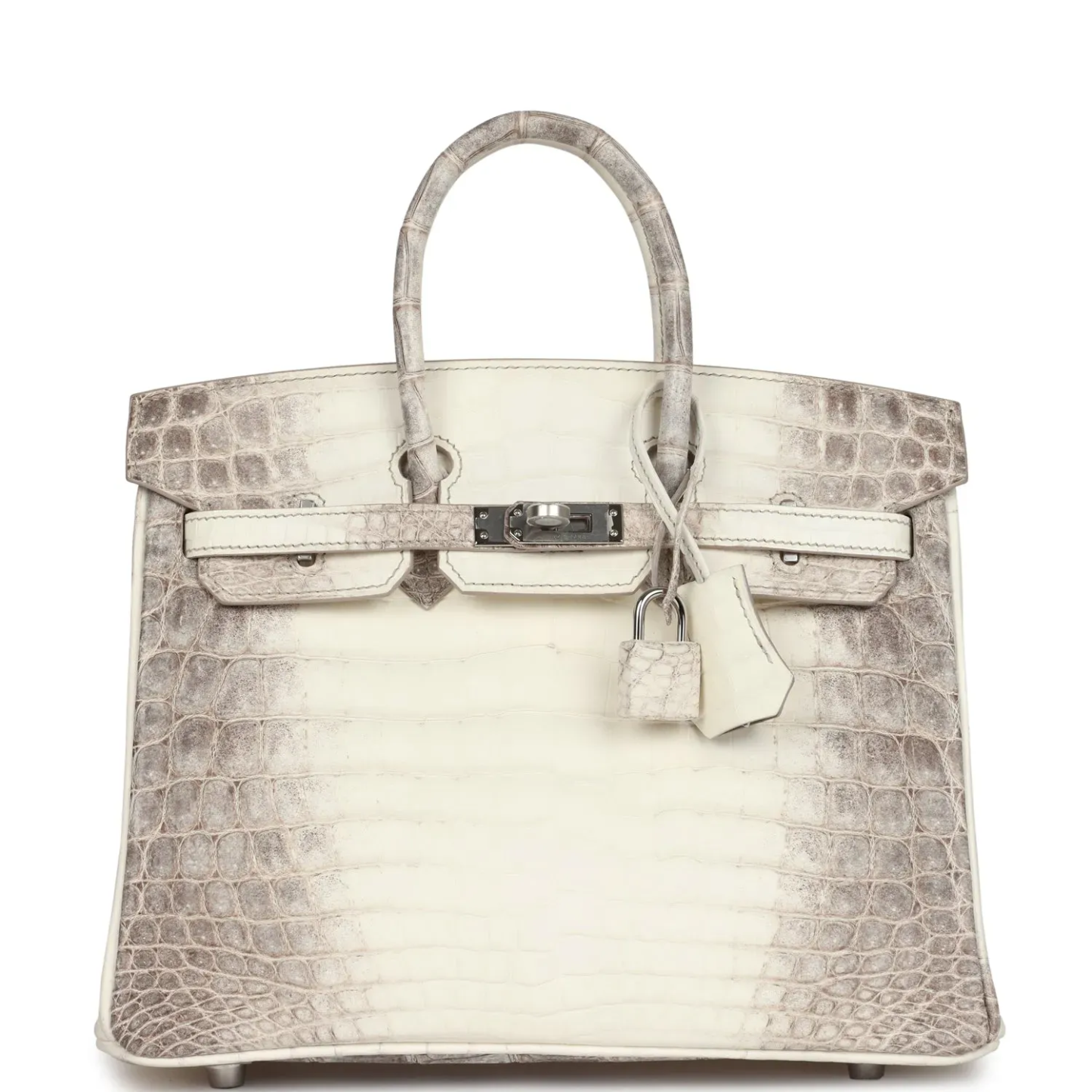 Hermes Birkin 25 / 30 Himalaya Niloticus Crocodile Palladium Hardware