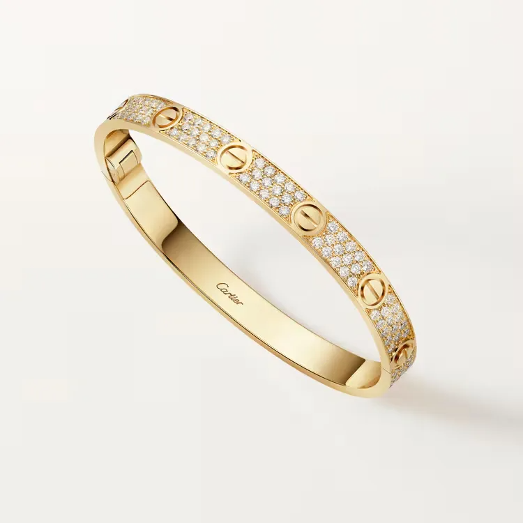 LOVE BRACELET, CLASSIC MODEL, PAVED & JUSTE UN CLOU BRACELET, CLASSIC MODEL, DIAMONDS