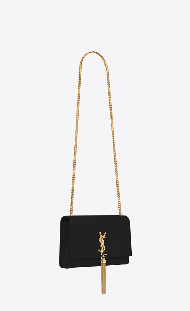 KATE MEDIUM TASSEL IN GRAIN DE POUDRE EMBOSSED LEATHER