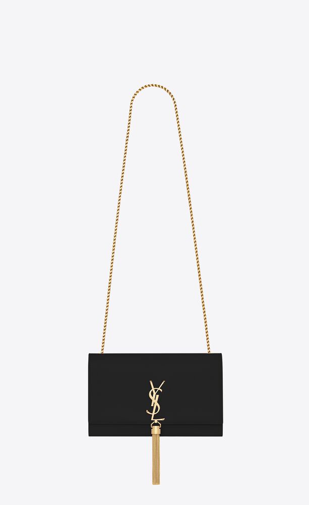 KATE MEDIUM TASSEL IN GRAIN DE POUDRE EMBOSSED LEATHER