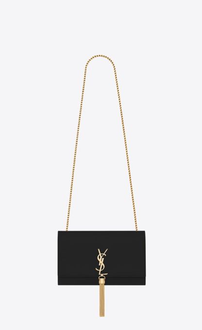 KATE MEDIUM TASSEL IN GRAIN DE POUDRE EMBOSSED LEATHER
