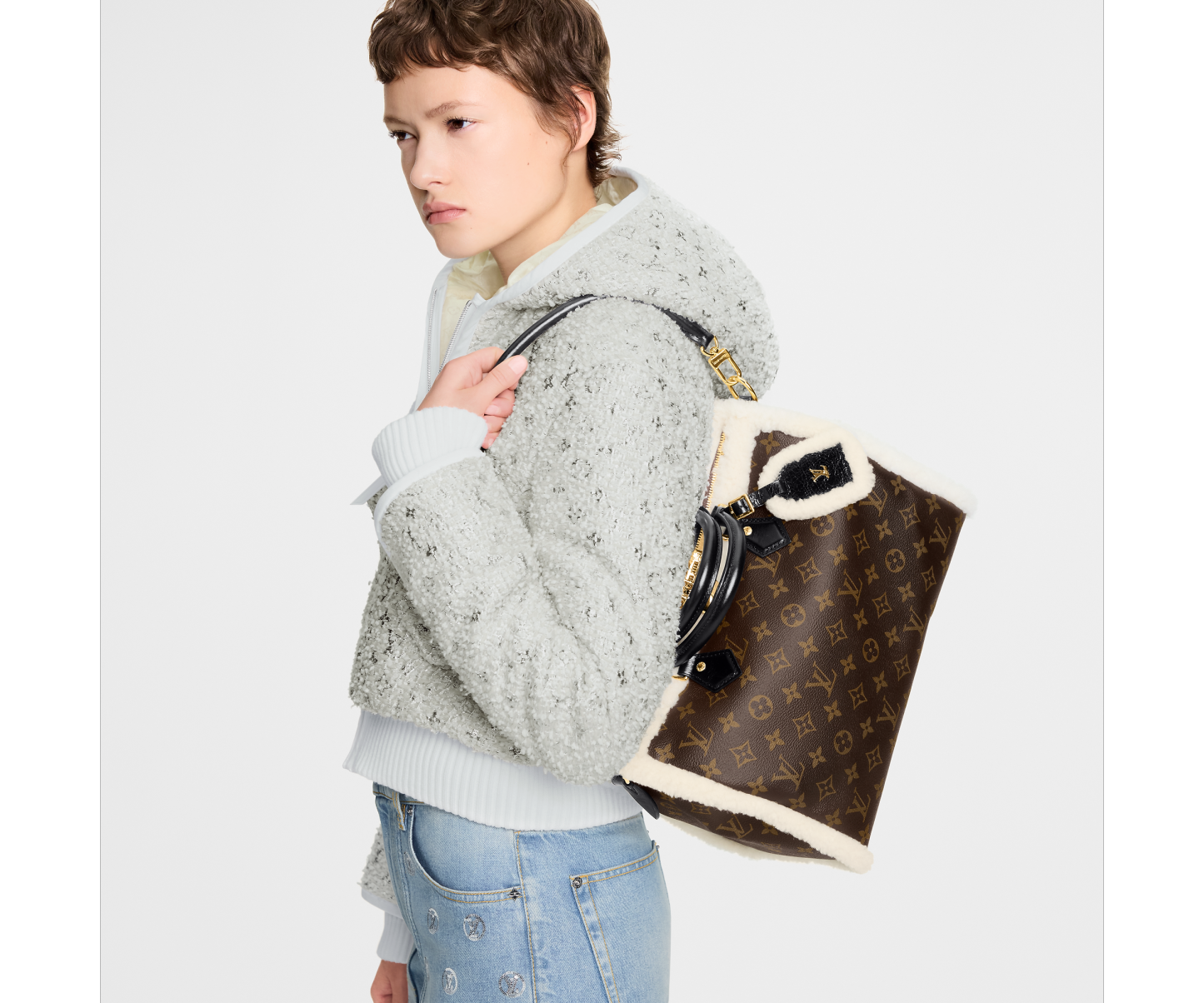 LOUIS VUITTON Speedy Soft 30 Teddy M26326