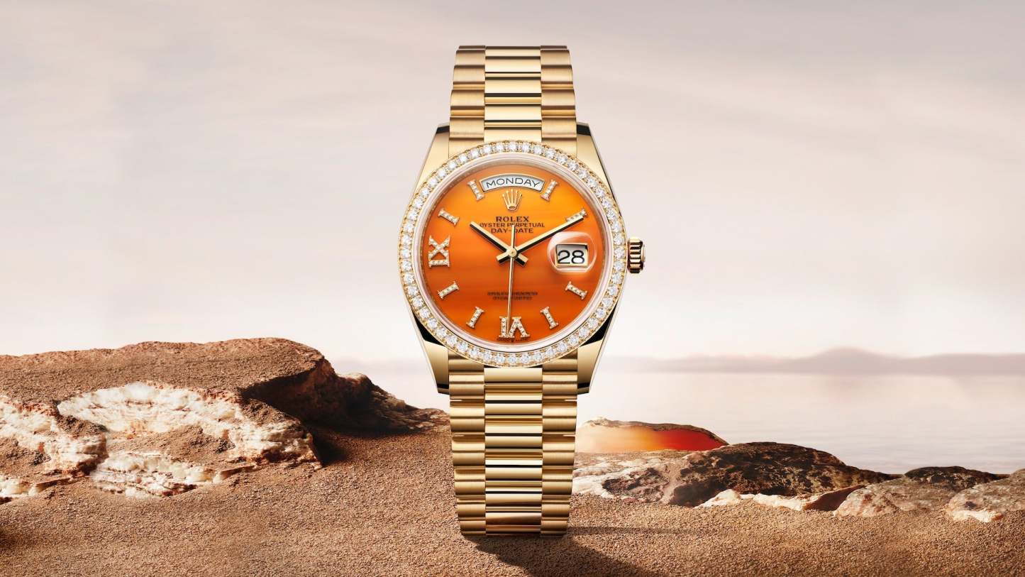 Day-Date 36, 18k Yellow Gold with Diamond-set, 36mm, Ref# 128348rbr-0049