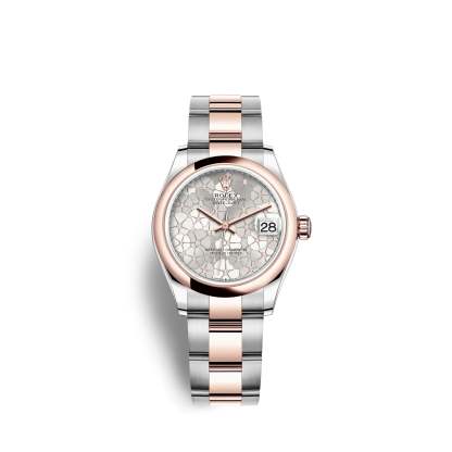 Datejust 31mm, Oystersteel and 18k Everose Gold and Diamonds, Ref# 278241-0031