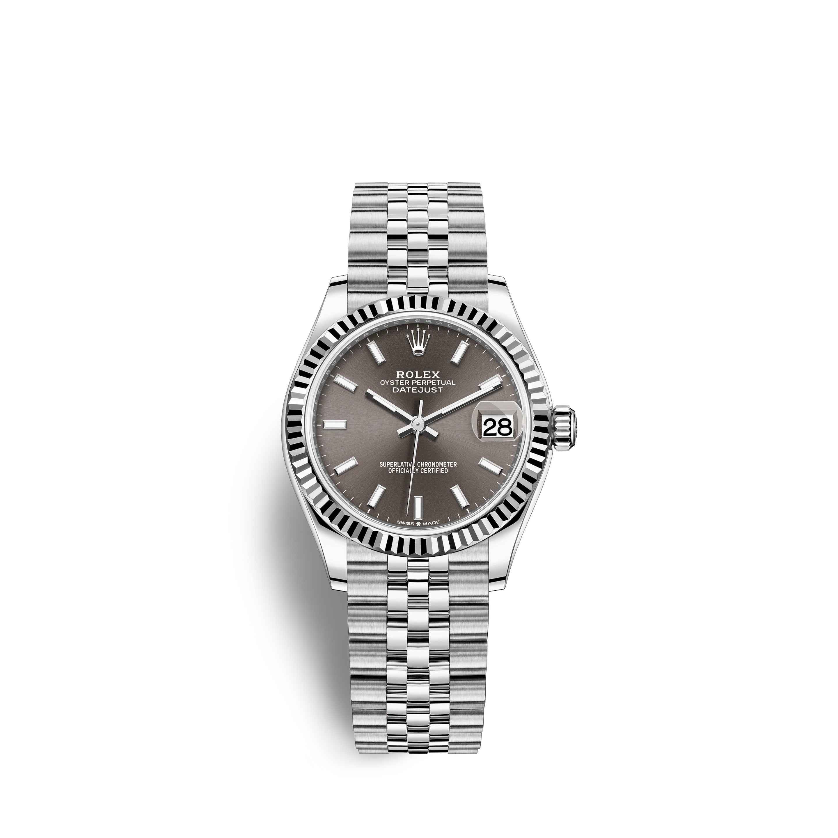 Datejust 31, Oystersteel and 18k White Gold, Ref# 278274-0016
