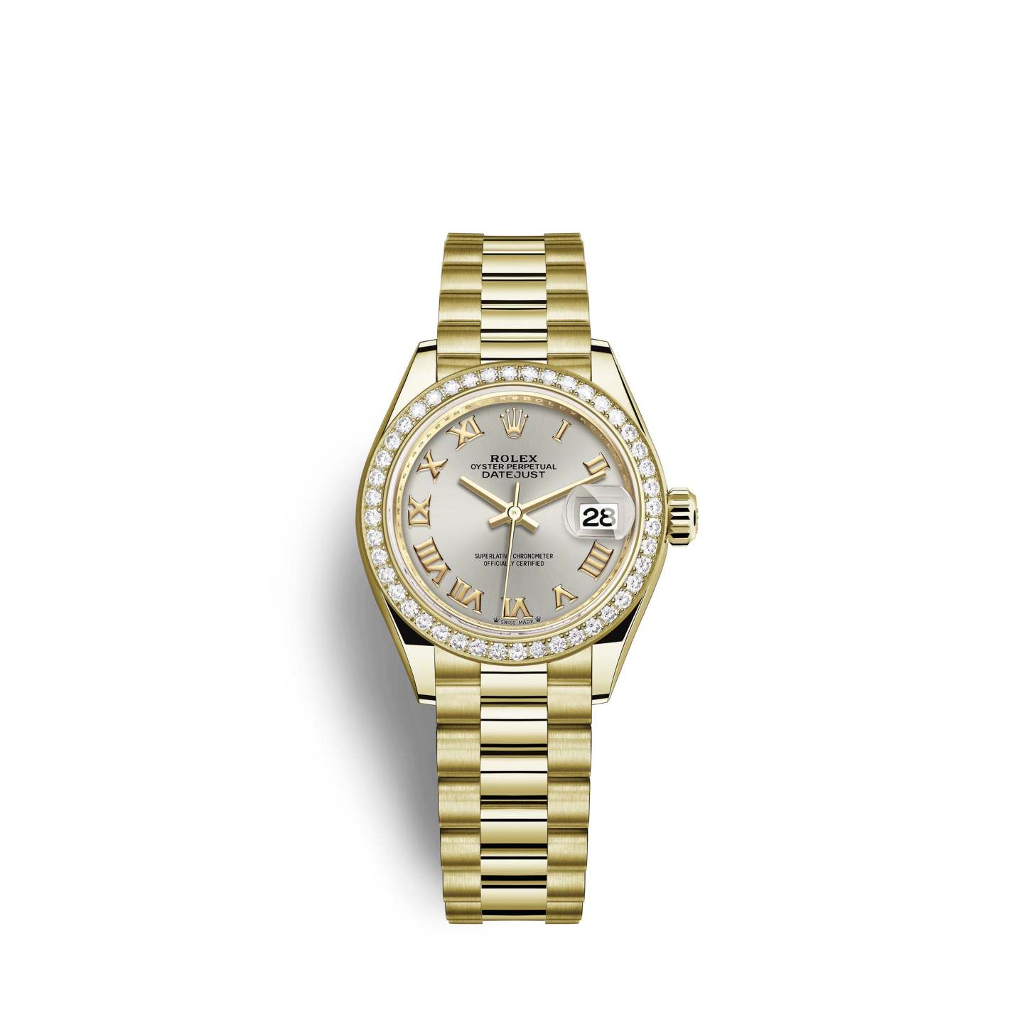 Lady-Datejust 28, 18kt Yellow Gold and diamonds, Ref# 279138RBR-0017
