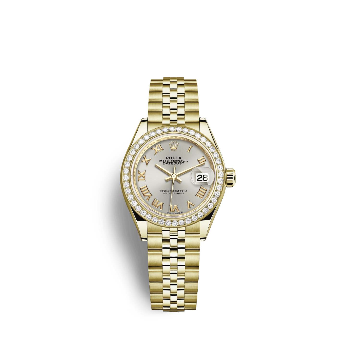 Lady-Datejust 28, 18kt Yellow Gold and diamonds, Ref# 279138RBR-0018