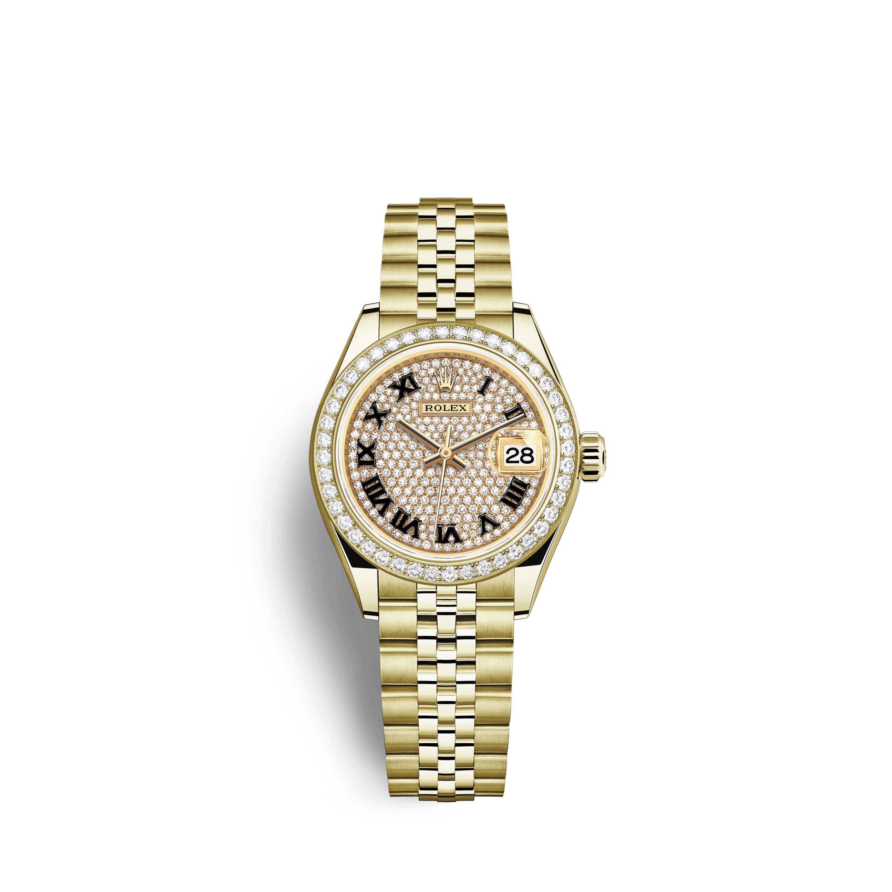 Lady-Datejust 28, 18kt Yellow Gold and diamonds, Ref# 279138RBR-0030