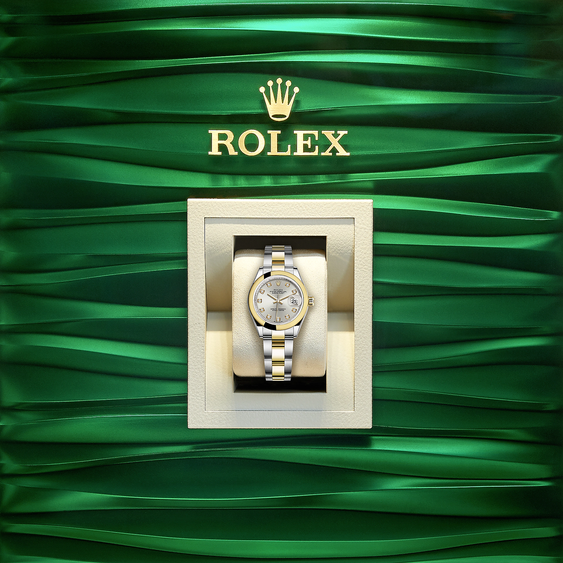 Lady-Datejust 28, Oystersteel and 18k Yellow Gold, Ref# 279163-0008