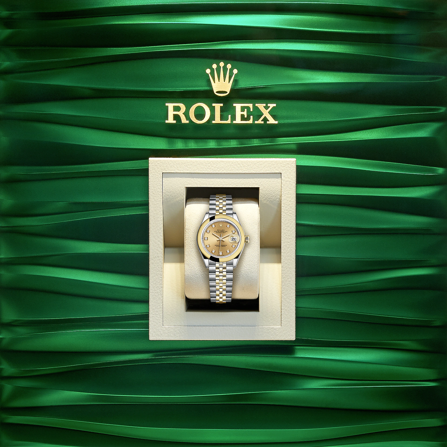 Lady-Datejust 28, Oystersteel and 18k Yellow Gold, Ref# 279163-0011